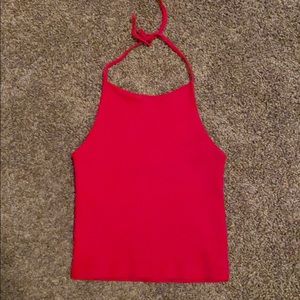 Brandy Melville cropped halter top